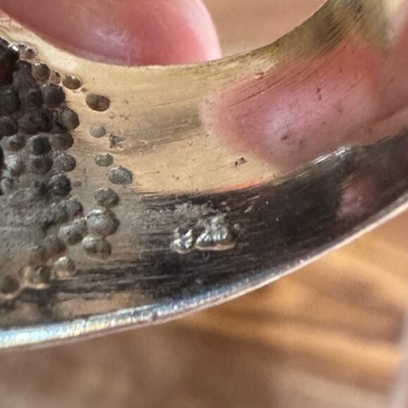 Sterling Silver 925 Southwest Multi Gemstone Cobblestone Ring 7 - Picture 4 of 8